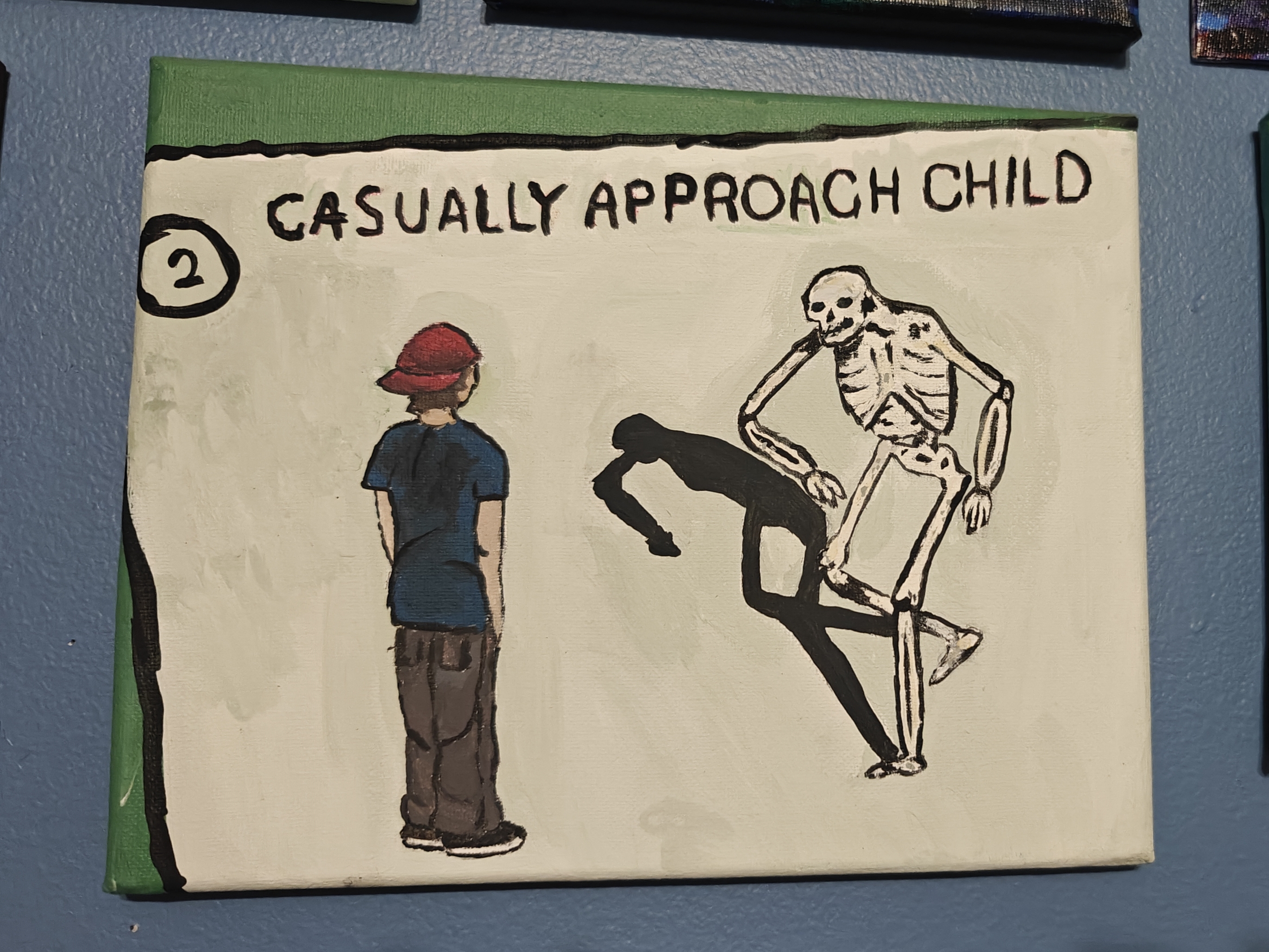 painting of casually approach child 2023